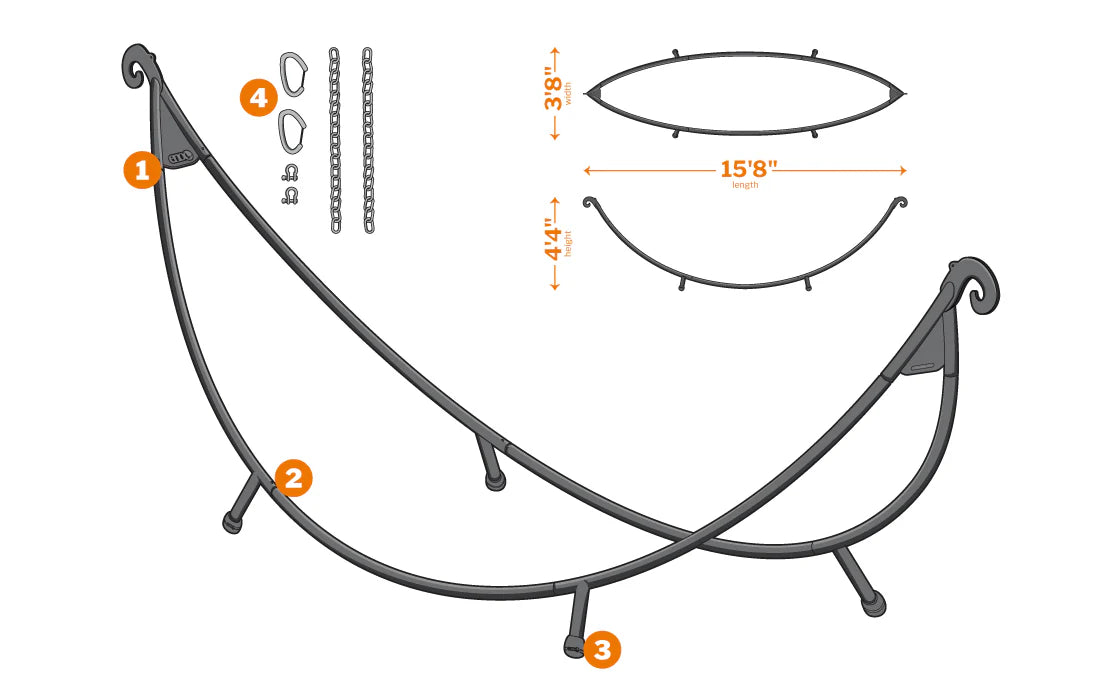 thumbnail image 2 of ENO SoloPod Hammock Stand | DICK'S Sporting Goods 2 of 13