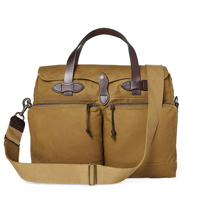 24-HOUR TIN CLOTH BRIEFCASE / OTTER GREEN — SPEEDWAY