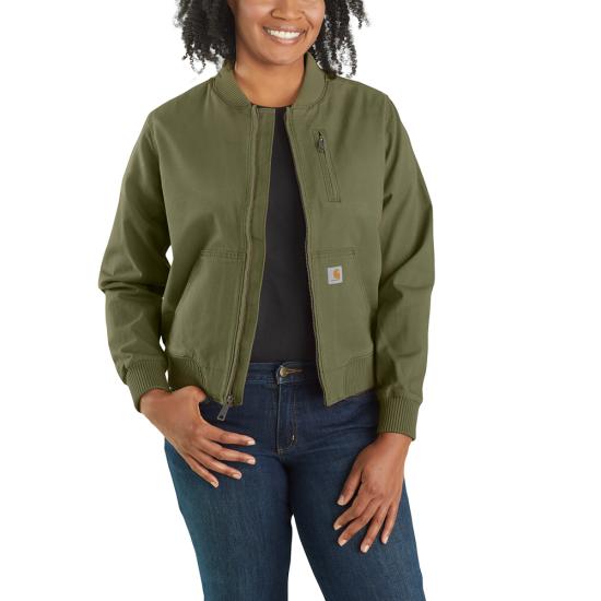 Carhartt Women's Rugged Flex Loose Fit Canvas Detroit Jacket