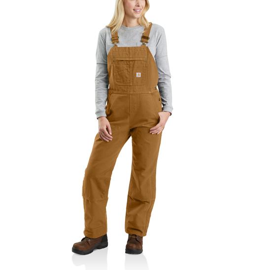 Carhartt Women's Insulated Bibs Washed Duck 104049