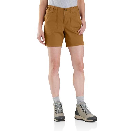Women's Rugged Flex Relaxed Fit Canvas Work Shorts