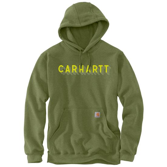 Carhattt Rain Defender Loose Fit Midweight Logo Graphic Hoodie 105944