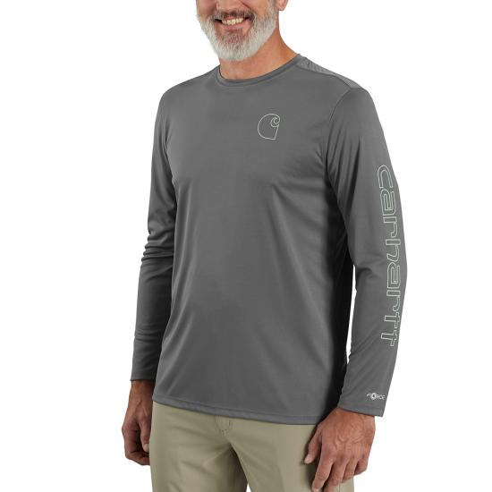 Carhartt Force Sun Defender Lightweight Long-Sleeve Logo Graphic T-Shi —  Crane's Country Store