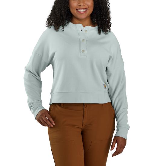 Carhartt Women's Loose Fit Midweight French Terry Henley Sweatshirt 106182