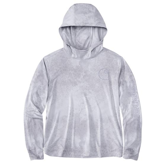 Carhartt Women's Force Sun Defender Lightweight Long-Sleeve Hooded Graphic T-shirt 106236