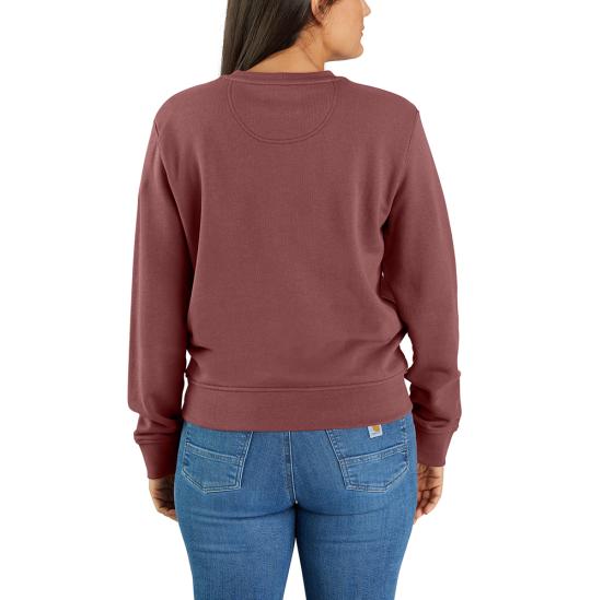 Carhartt Women's Relaxed Fit Midweight French Terry Crewneck Sweatshirt 106179