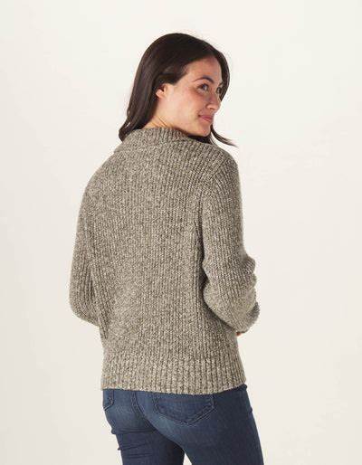 Normal Brand Women's Dani Quarter Zip Sweater
