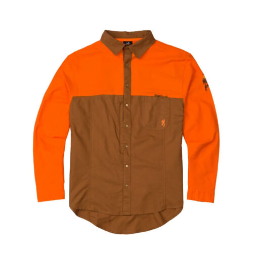 Browning Midweight Upland Shirt Tan-Blaze Medium Browning Midweight Upland Shirt Tan-Blaze Medium