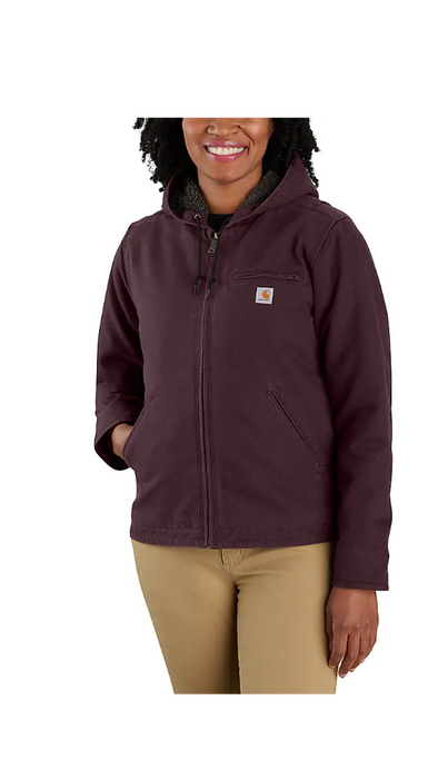 Carhartt Women's Loose Fit Washed Duck Sherpa Lined Jacket 104292