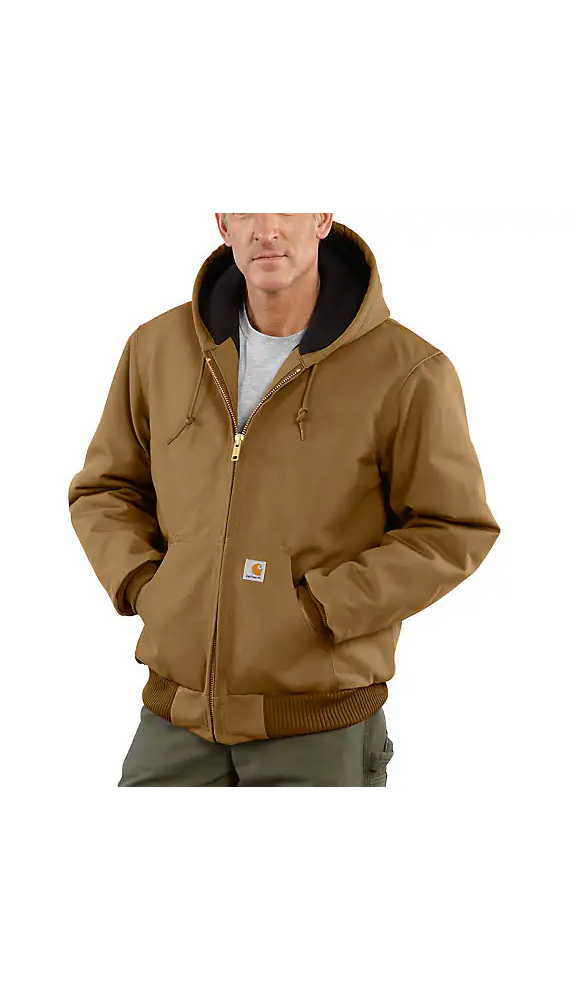 Carhartt Men's Insulated Hooded Duck Jacket J140 - Level 3 Warmth Carhartt Men's Insulated Hooded Duck Jacket J140 - Level 3 Warmth