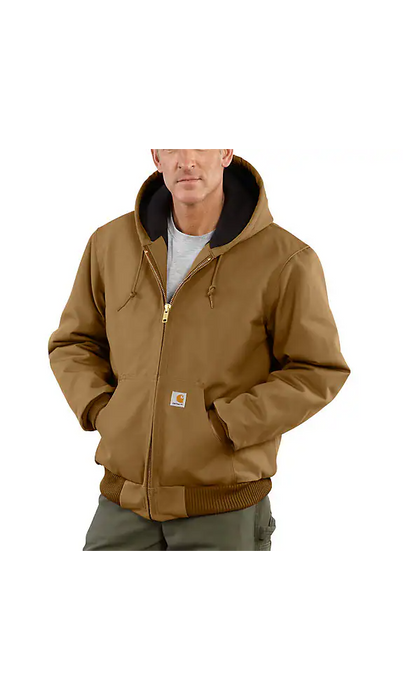 Loose Fit Firm Duck Insulated Flannel-Lined Active Jac J140