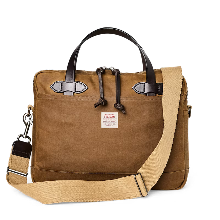 Filson Tin Cloth Compact Briefcase 20263587 — Crane's Country Store Filson Tin Cloth Compact Briefcase 20263587 — Crane's Country Store