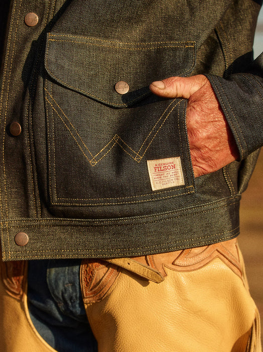 Wrangler x Filson Packer Jacket Indigo MPN 112370270 - Premium Shearling Collar Workwear