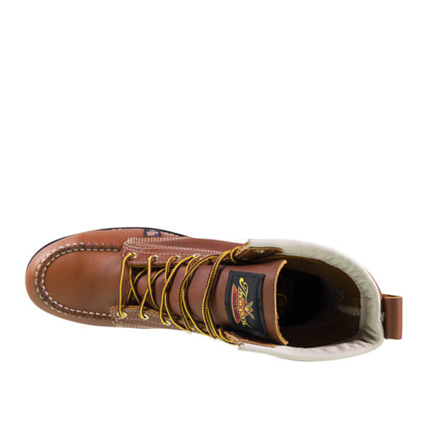 thorogood tobacco boots Men's American Heritage 6 Inch Moc Toe Wedge Work Boots, 14 2E, lasting durability Moc Toe Oil 814-4200