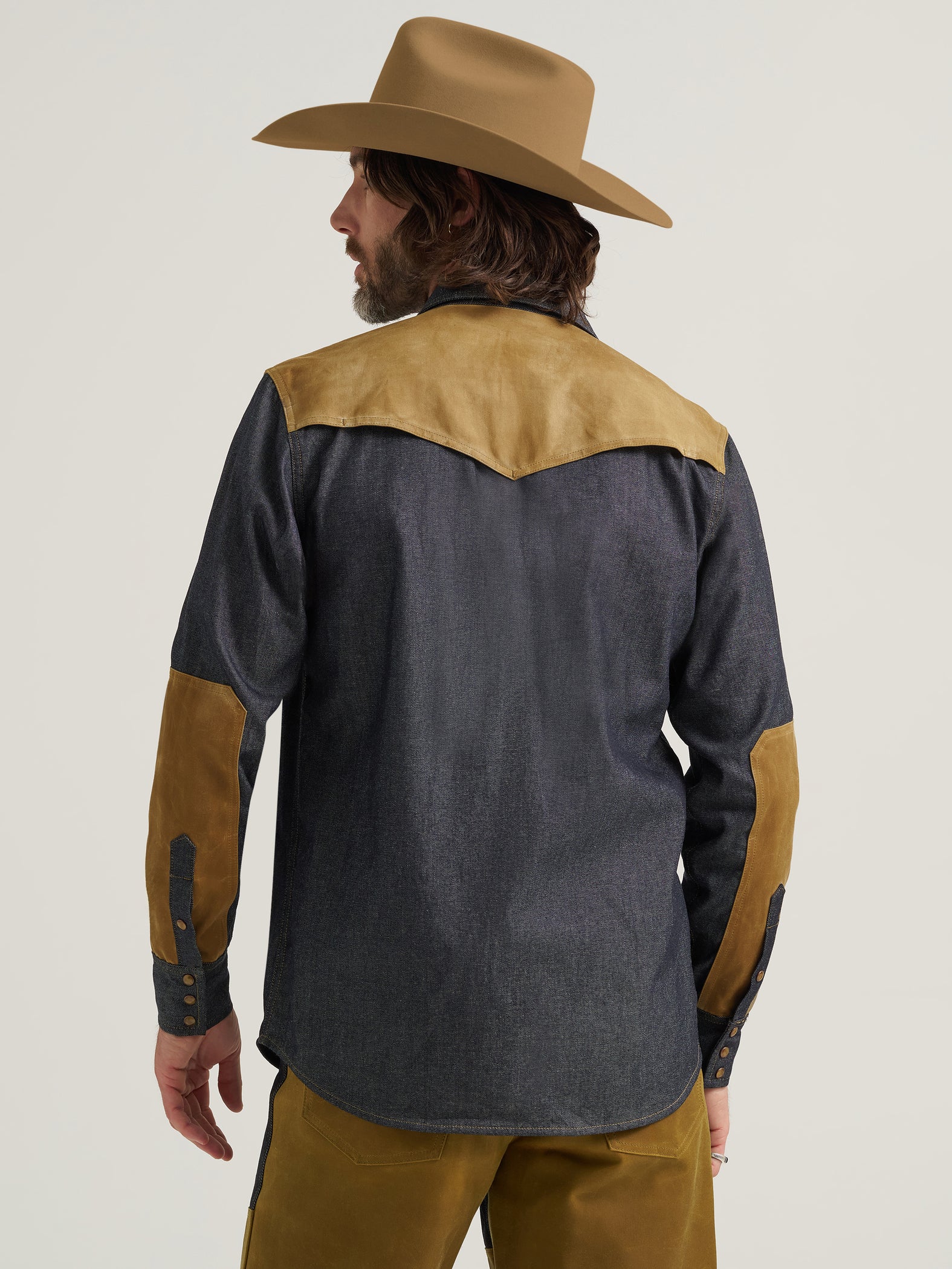 Wrangler Western shirt dark indigo regular fit W5B4CFX1E - Nu 55