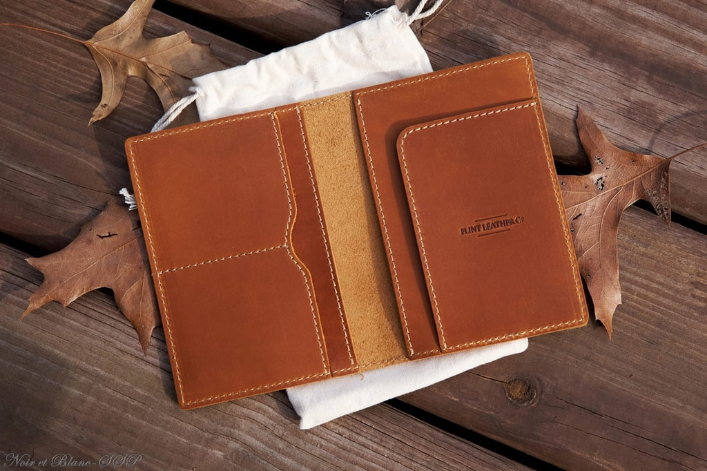 FLINT LEATHER CO. PASSPORT TRAVEL WALLET — Crane's Country Store